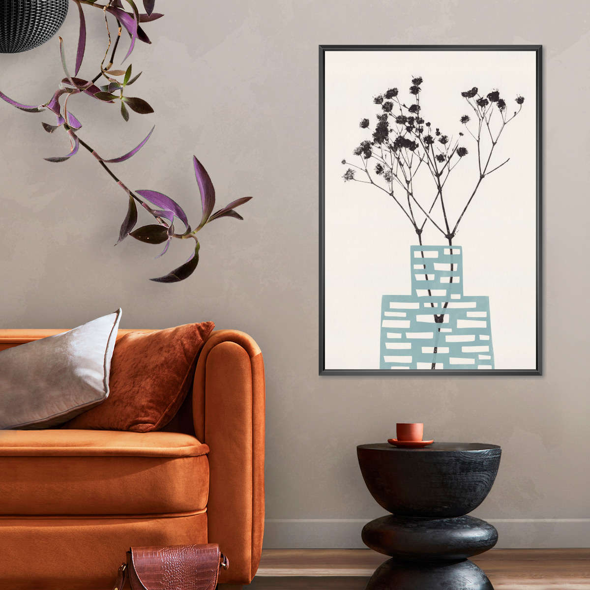Sandsberg | Gypsophila in einer blauen Vase Wandkunst