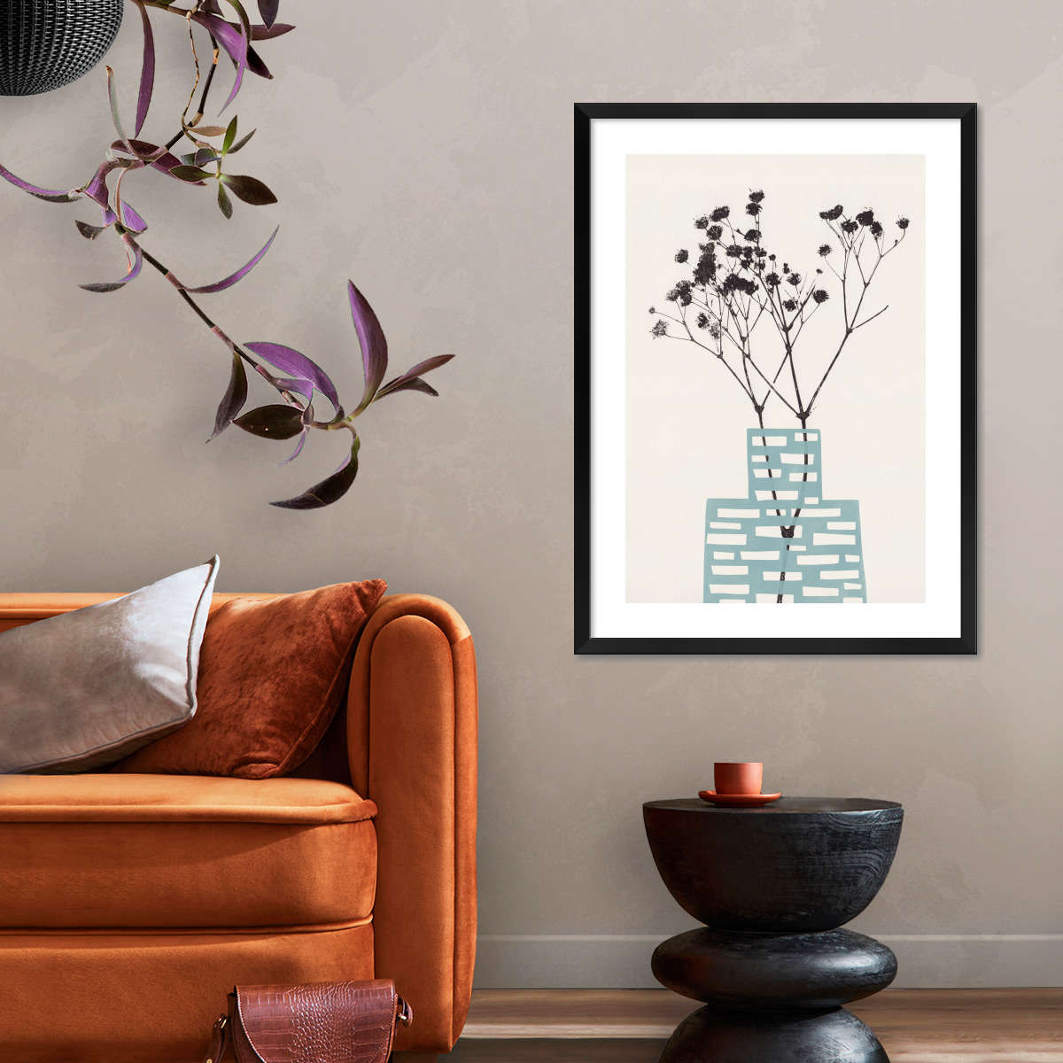 Sandsberg | Gypsophila in einer blauen Vase Wandkunst