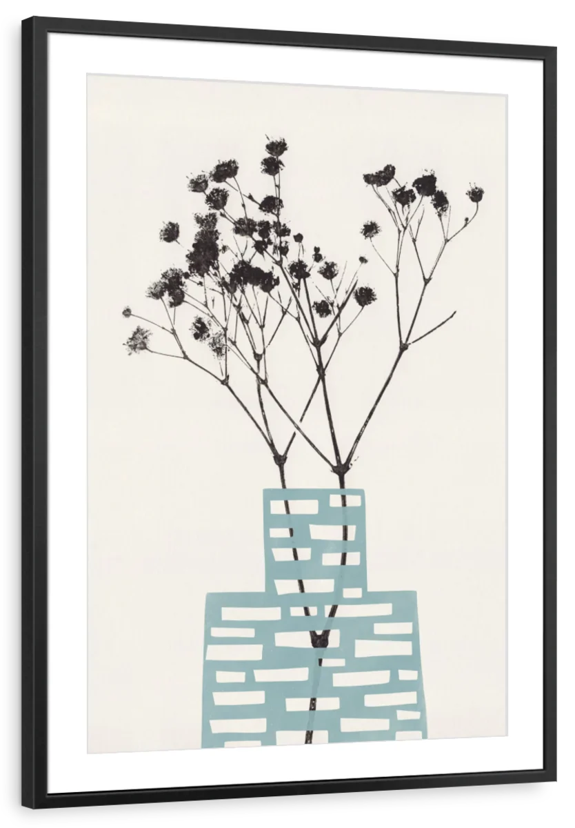 Sandsberg | Gypsophila in einer blauen Vase Wandkunst