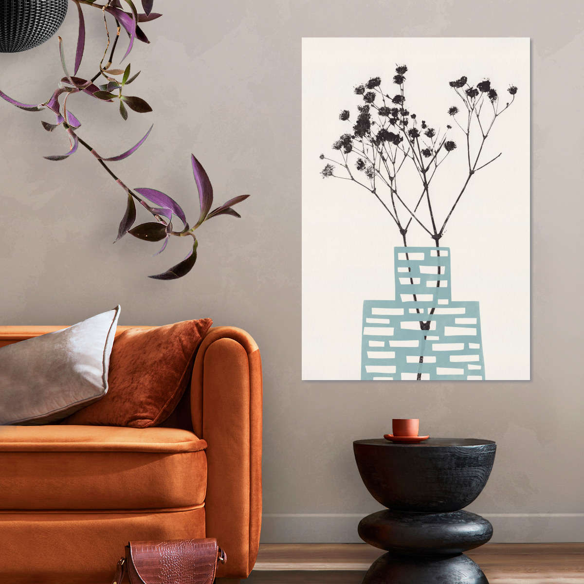 Sandsberg | Gypsophila in einer blauen Vase Wandkunst