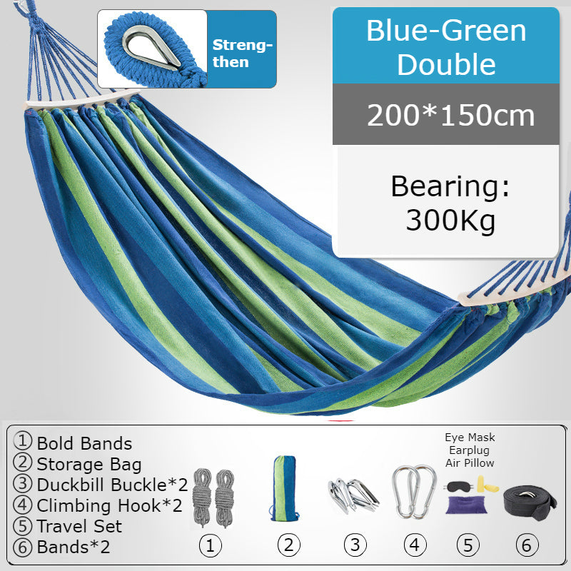 Sandsberg | Verdickte Einzel-/Doppelschaukel, Atmungsaktiver, Sicherer und Bequemer, Für Camping, Wohnheim & Freizeit