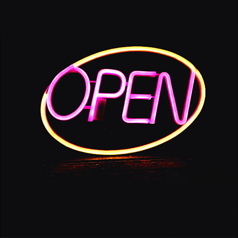 Moderne Art Deco wasserdichte PS OPEN LED Außen hängende Neon Wand sconce Lampe für Esszimmer