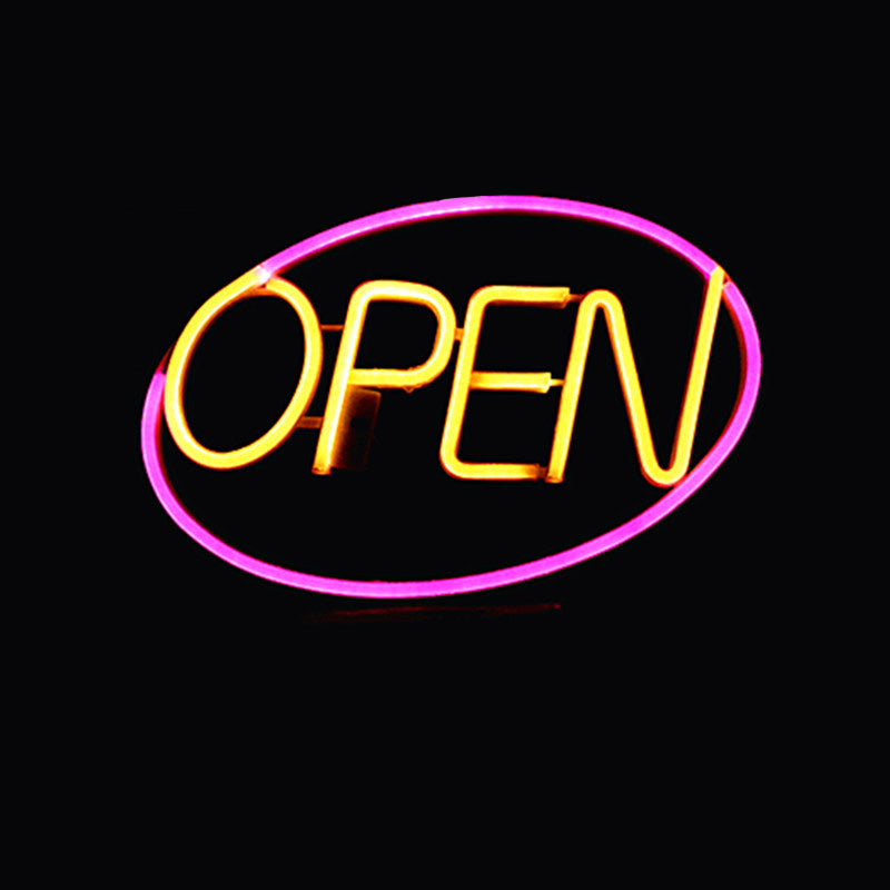 Moderne Art Deco wasserdichte PS OPEN LED Außen hängende Neon Wand sconce Lampe für Esszimmer