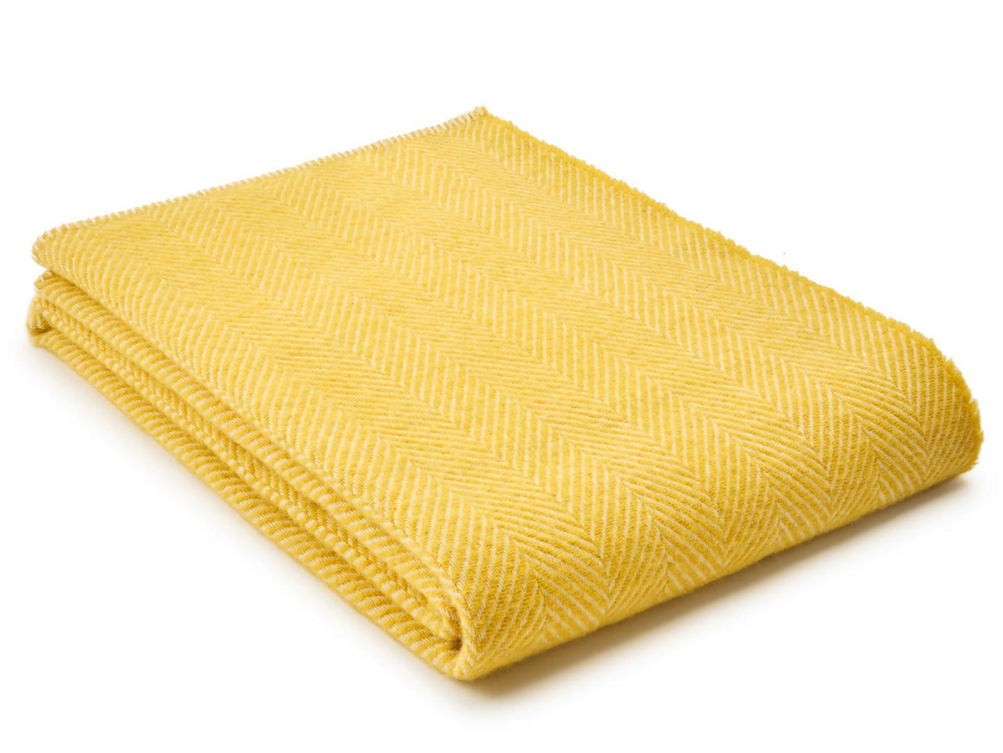 Herringbone Deckenstich reine neue Wolle Wurf - Löwenzahn