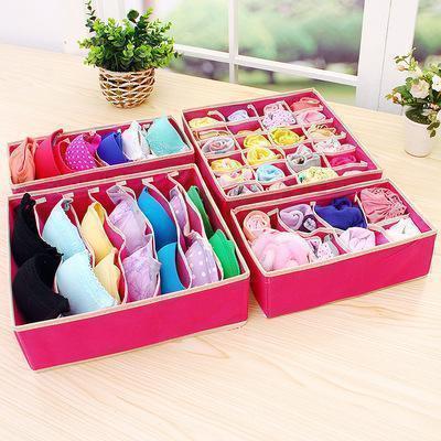 Faltbarer Kleiderschrank Unterwäsche Organizer (4 Stück/1 Set)