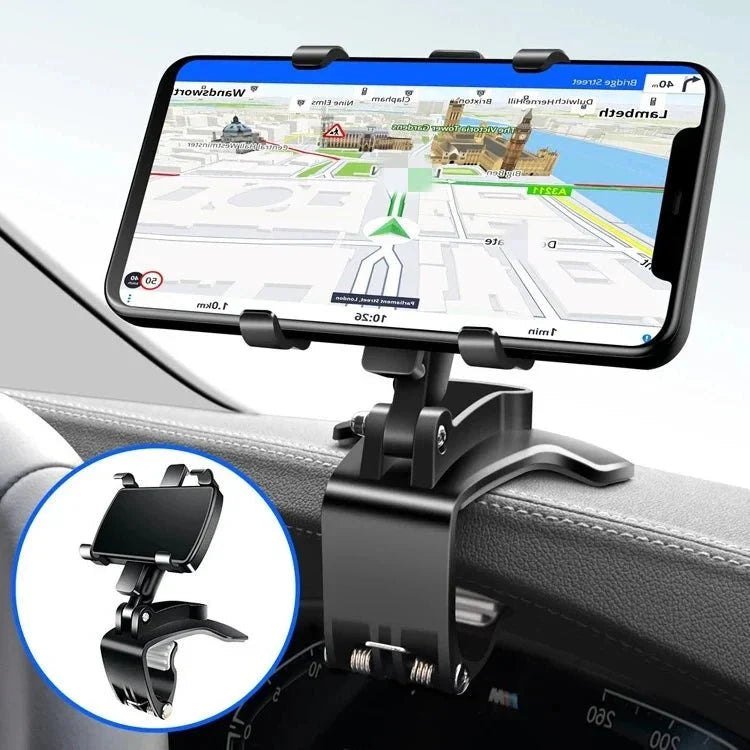 360° Rückspiegel Handyhalter - Verstellbarer Auto Halterungsstand
