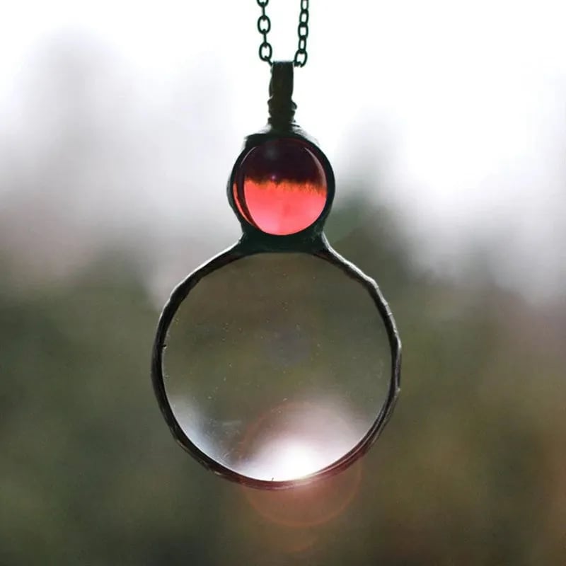 Kette mit Lupe Anhänger