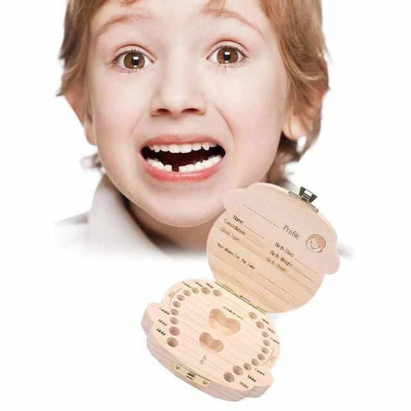 Holz-Zahndose für Mädchen und Jungen - Bewahre kostbare Erinnerungen