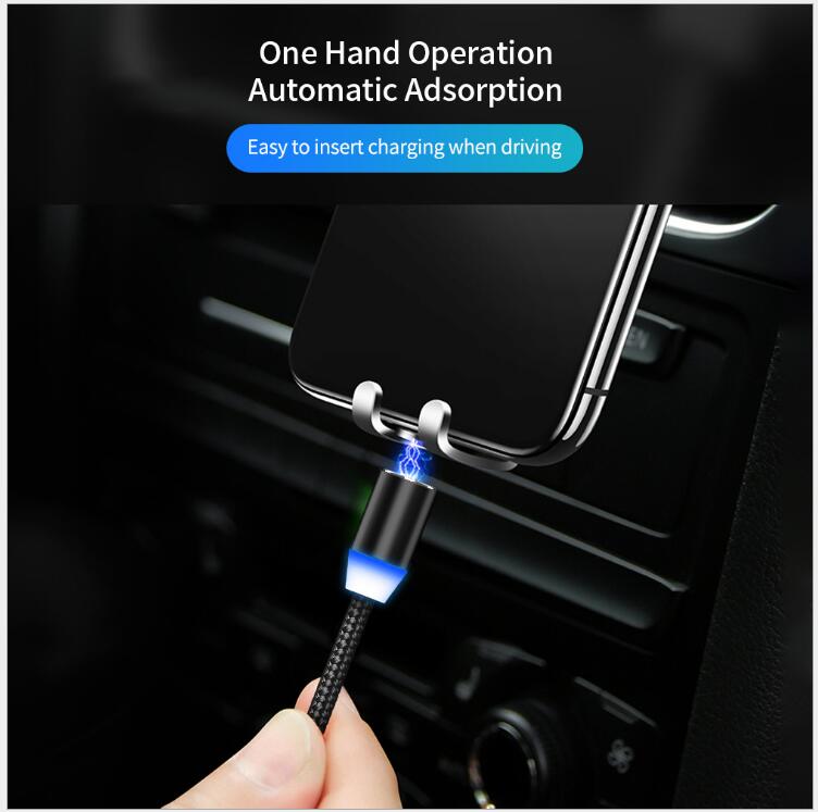 Kompatibel mit Apple, YBD 1m magnetisches LED-Ladekabel