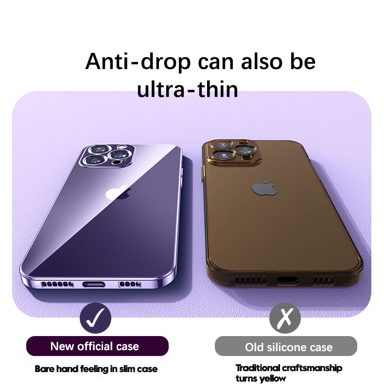 Luxus Stoßfeste Transparente Silikonhülle für Apple iPhone | Premium Beschichtung, Wasserabweisend & Kratzfestes Transparentes Glitter Design