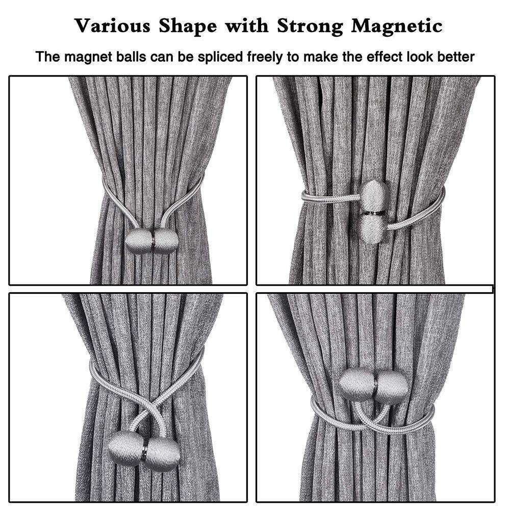 Elegante magnetische Vorhangschnalle, 2 Stück