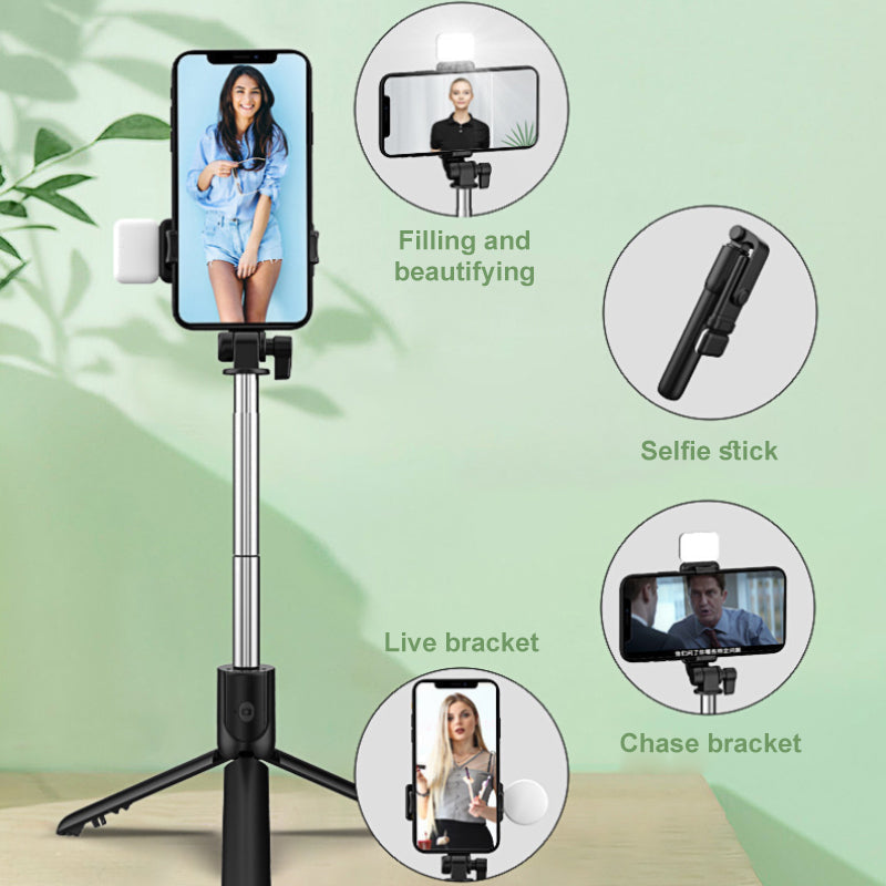 6-in-1-kabelloser Bluetooth-Selfie-Stick