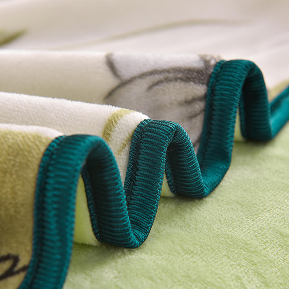 Leicht Luxus Verdickte Milch Fleece Warm Bettlaken Set