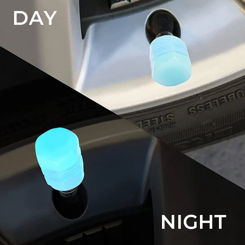 Sandsberg | Universelle fluoreszierende Reifenventilkappen (4 PCS/Set)