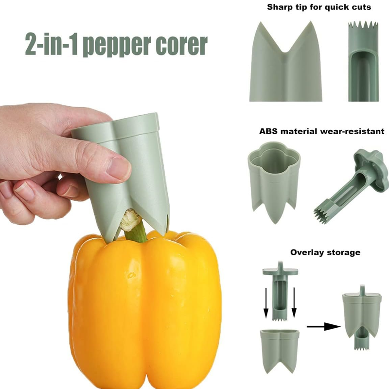 2-in-1 Obst Paprika Entkerner