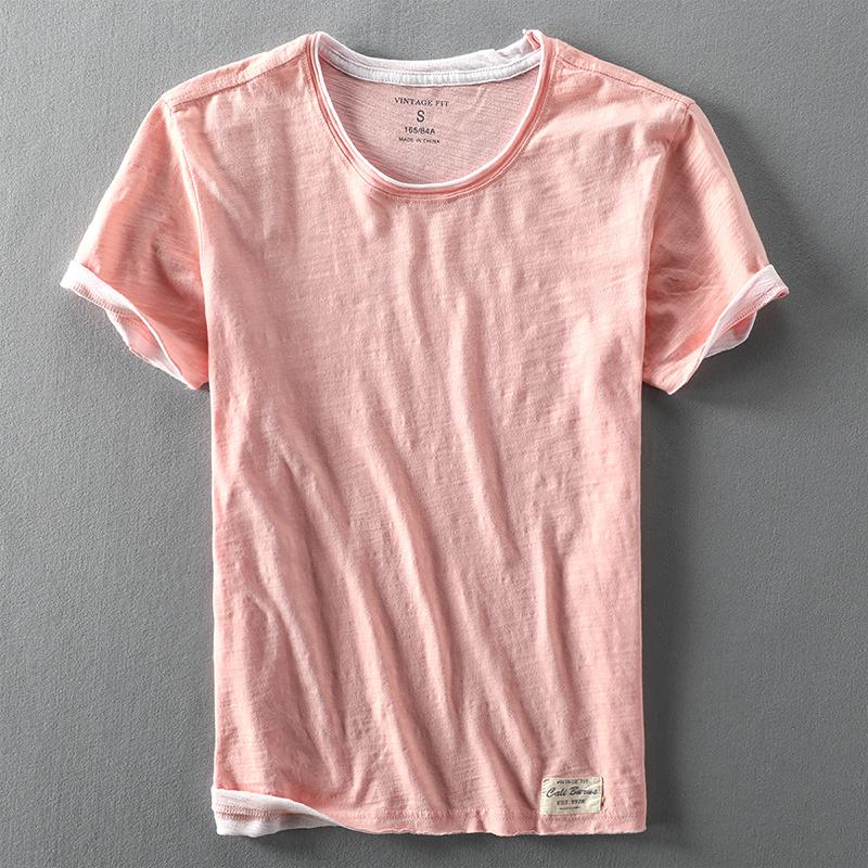 Lässiges O-Ausschnitt T-Shirt für Männer