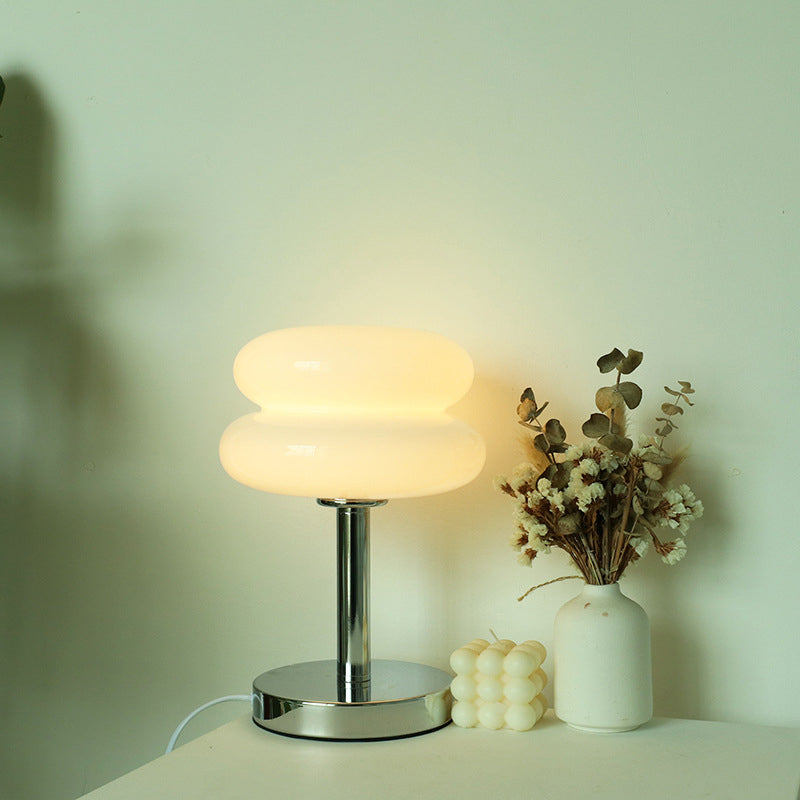 Moderne Glas-Tarte-Design 1-Licht Tischlampe