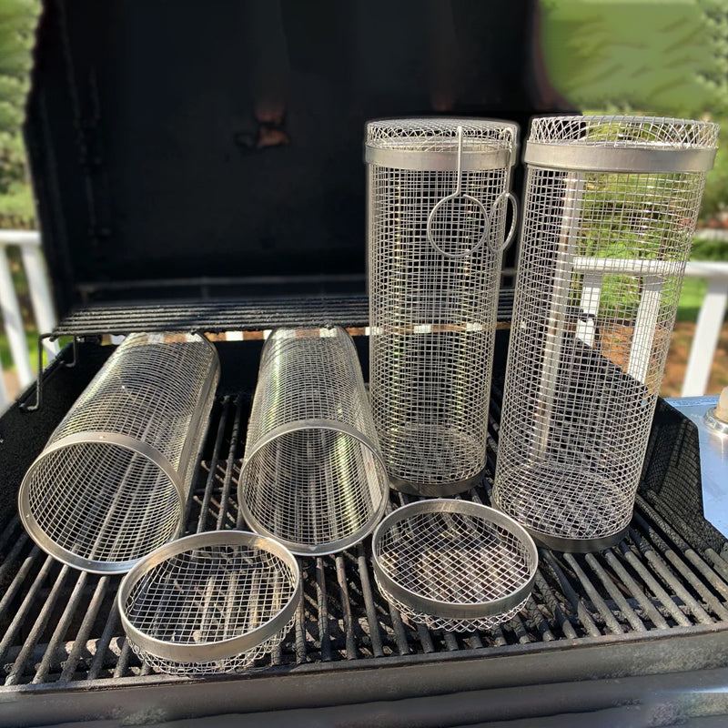 Sandsberg | Edelstahl rollbarer BBQ Grillkorb