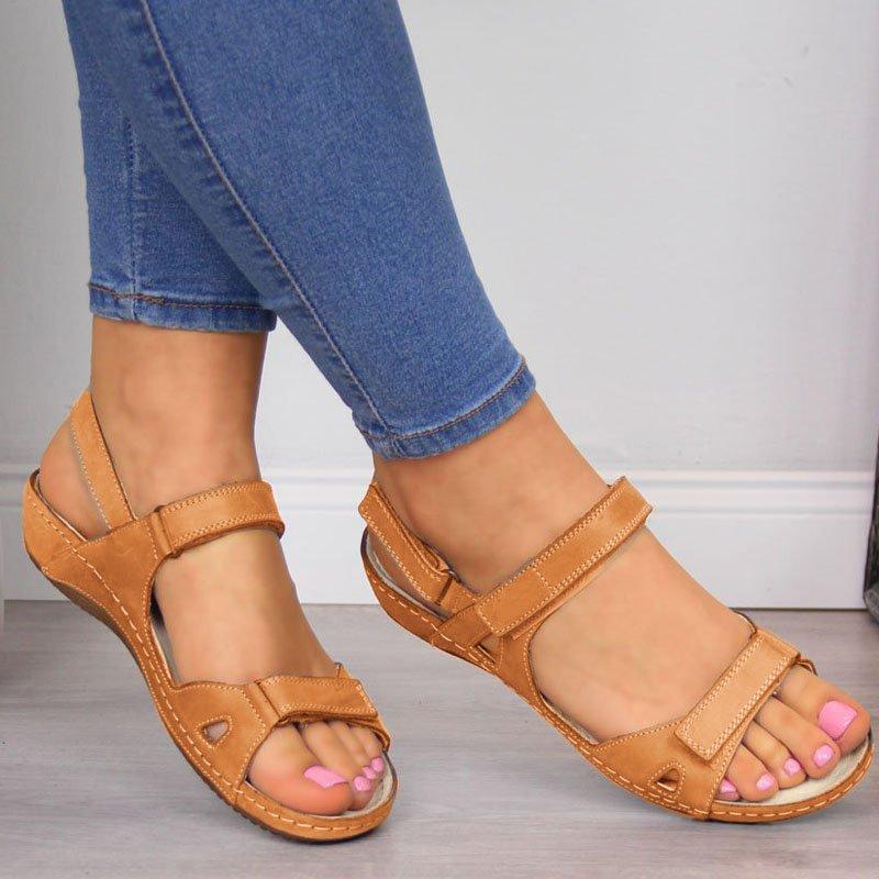 Women Comfy Sole Magic Buckle Fashion Sandals