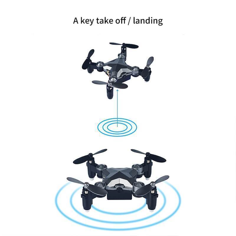 Mini Drone Flugzeug Faltbar Aerial WiFi Uhr Fernbedienung