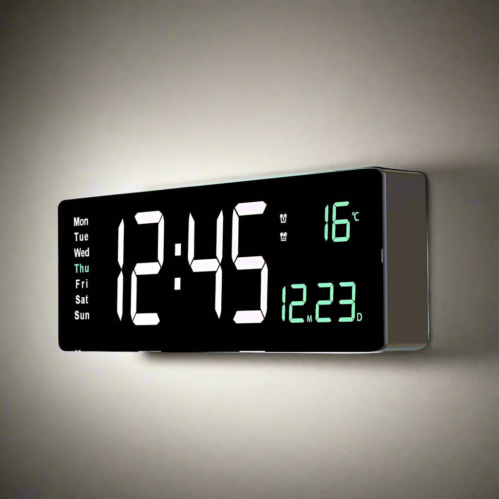Bunte Acryl Digitaluhr - Bringen Sie Farbe in Ihr Interieur!
