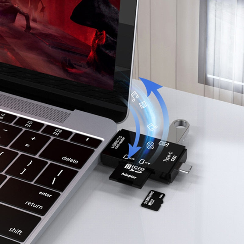 6 in 1 Usb/OTG-Speicherkartenleser