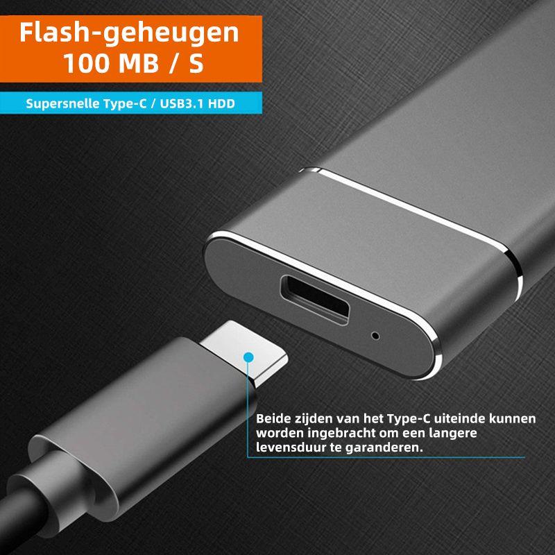 Ultra-schnelle externe tragbare Festplatte