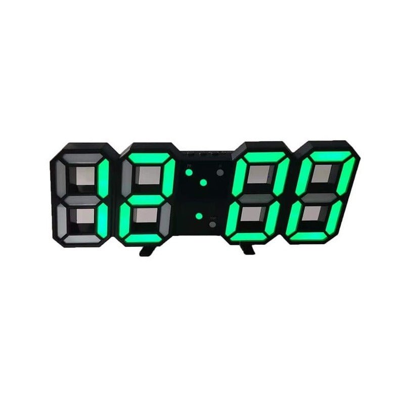 Sandsberg 3D LED Wanduhr | Moderne Digitale Uhr | Dimmbares LED Licht | Stilvolle Wanddeko