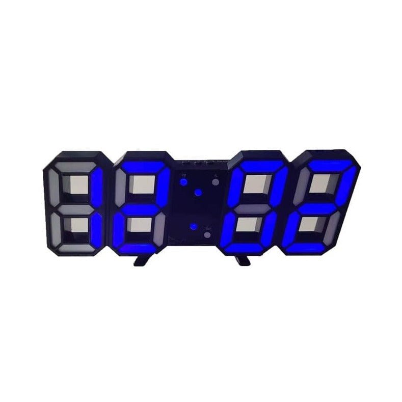 Sandsberg 3D LED Wanduhr | Moderne Digitale Uhr | Dimmbares LED Licht | Stilvolle Wanddeko