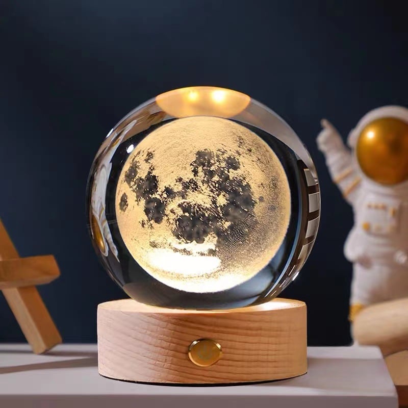 3D Planet Kristallkugel