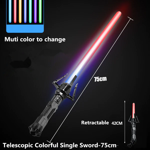 2023 Neue Cyberpunk-Laser-Schwert, Audioeffekte, skalierbar, sieben Farben, Cosplay-Requisiten