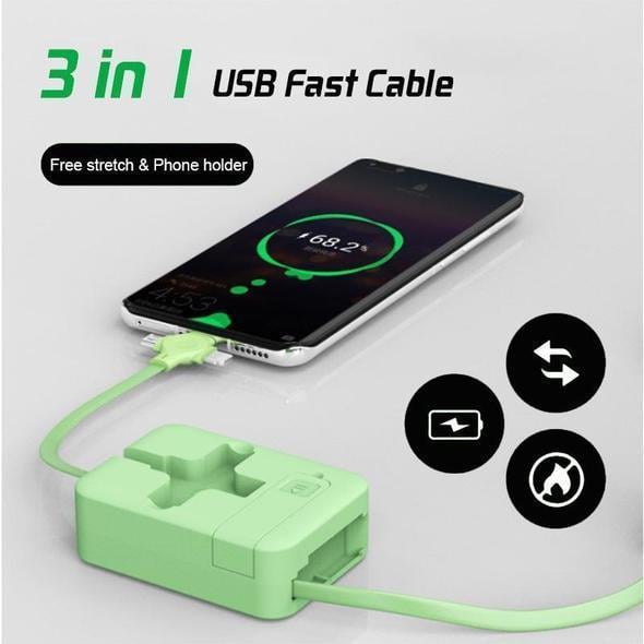 Sandsberg-in-1 Datenkabel Schnellladegerät Aufbewahrungsbox
