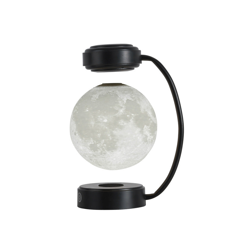 3D-LED-Mondnachtlicht, kabellos, magnetisch schwebend, rotierende schwebende Kugellampe für Schule, Büro, Buchhandlung, Heimdekoration