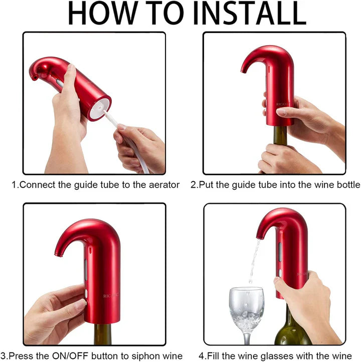 Sandsberg | Elektrischer Weinbelüfter Ausgießer Spender