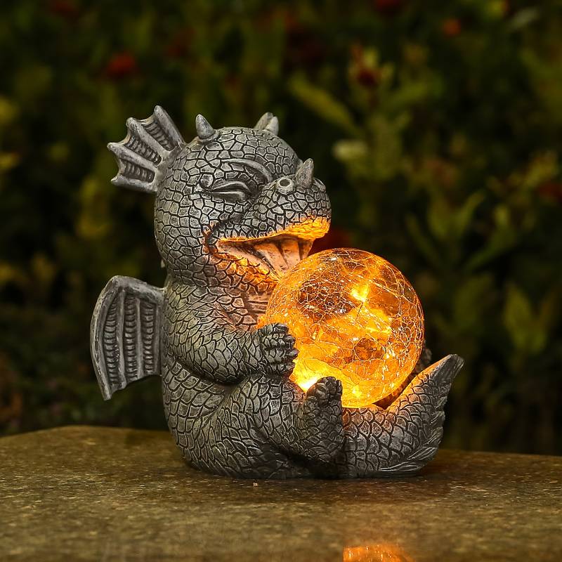 Sandsberg | DrakoFang Dragon-inspirierte Tischlampe – Aussagekräftige Silhouette mit warmem ambienten Glühen