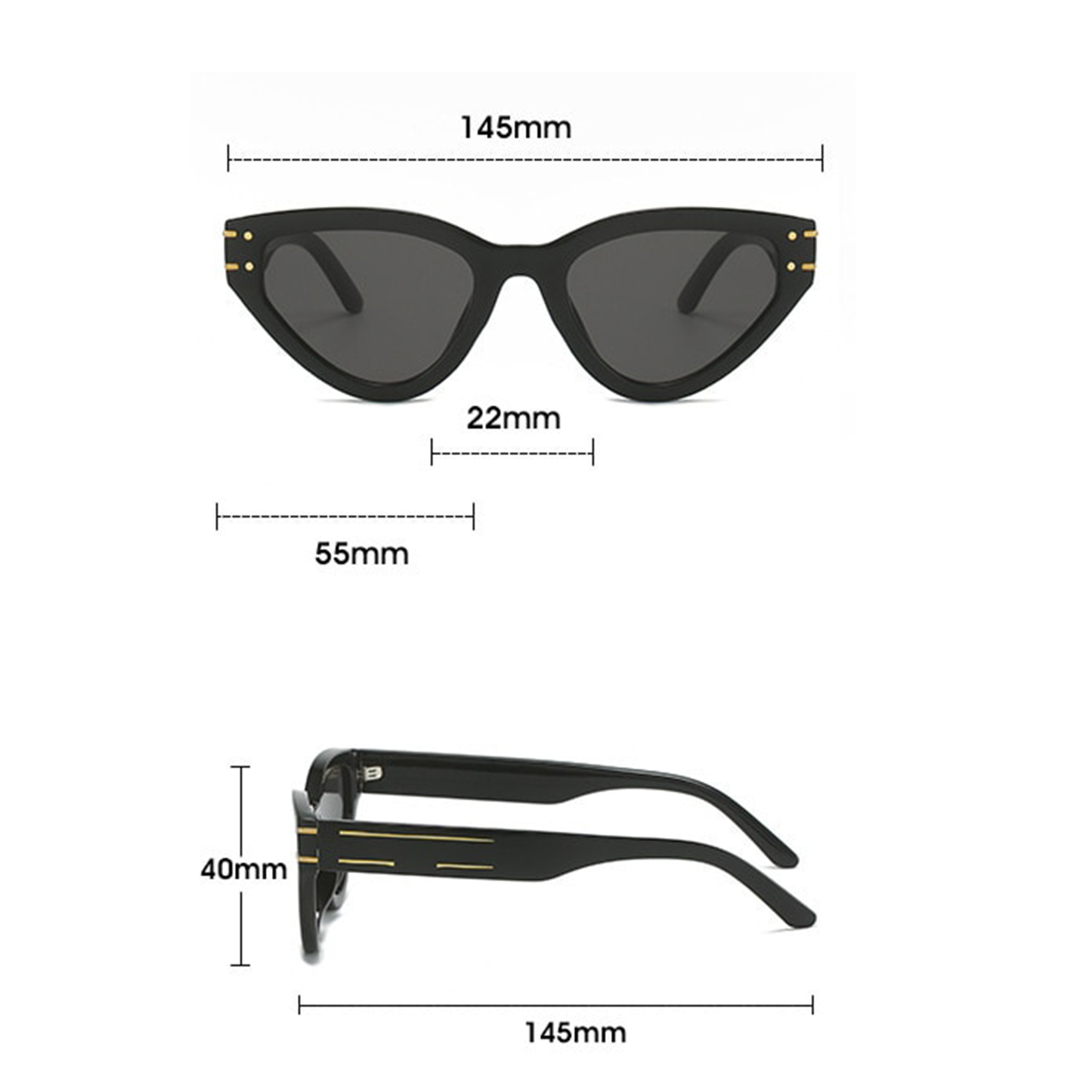 Katzenaugen-Sonnenbrille