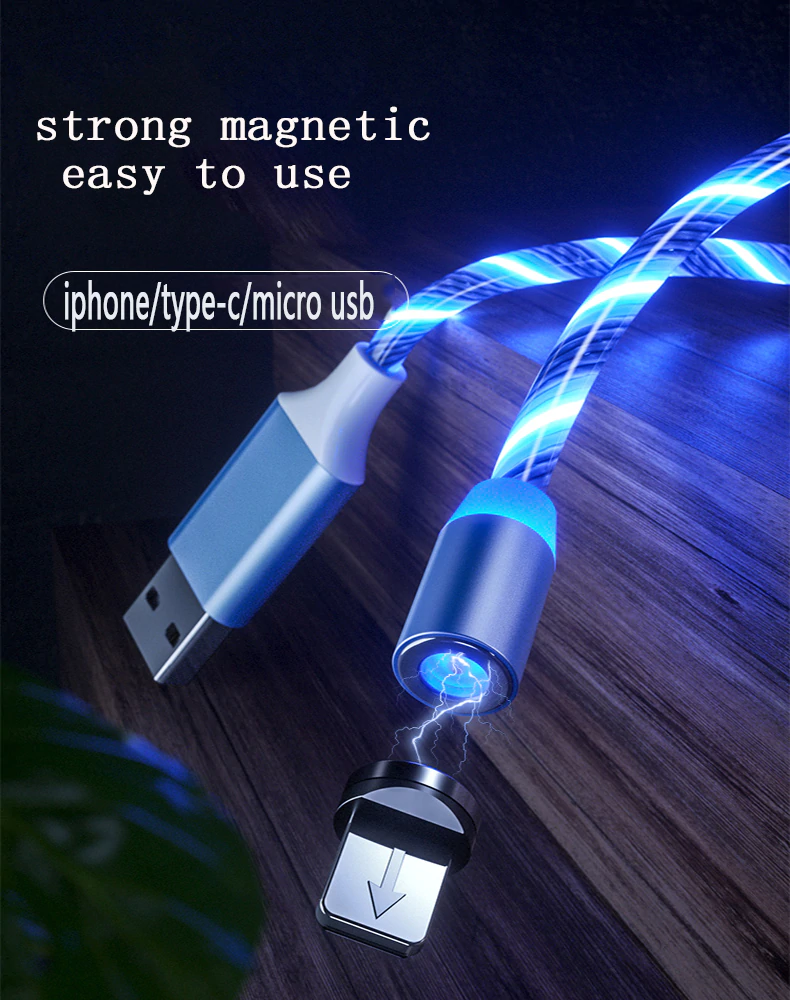 LED-Ladekabel für iPhone/Android