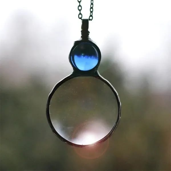 Kette mit Lupe Anhänger