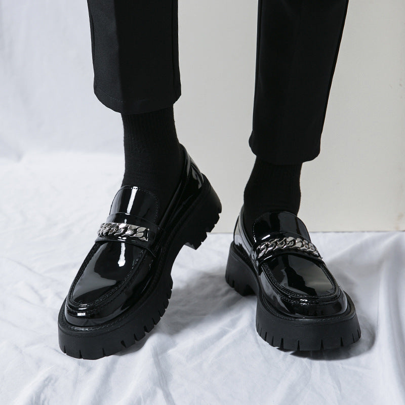 Stylische Herren-Orthopädie-Schuhe aus robustem, hochwertigem Lackleder – Modell Damian
