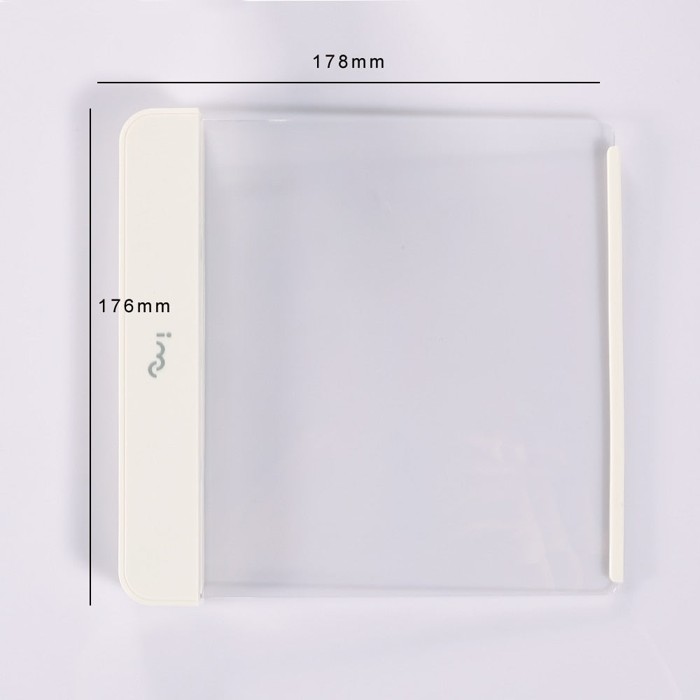 Leselampe aus Plexiglas mit LED und Lesezeichen