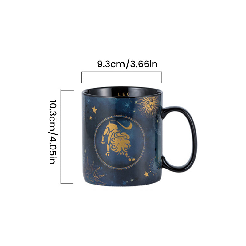 Sandsberg | 12 Sternzeichen Tasse Kobaltblau Keramische Kaffeetasse