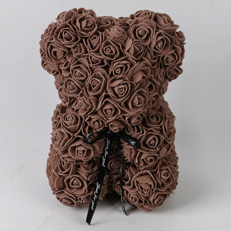 Valentinstag Geschenk Rose Bär Ewige Blume Rose Teddybär PE Schaum Bär 25cm Valentinstag