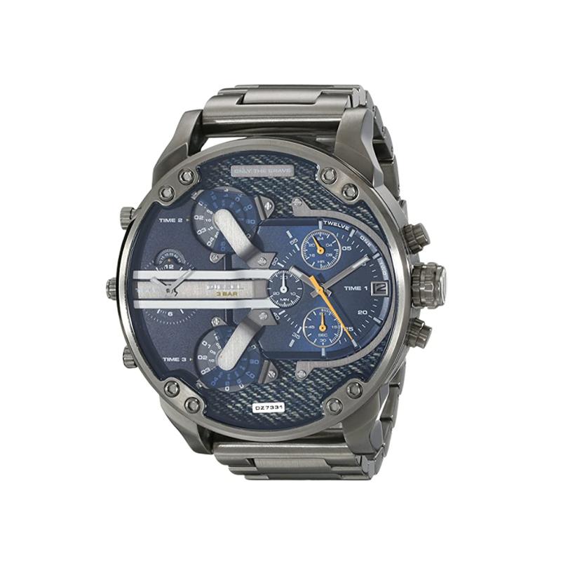 Edelstahl Chronograph Quarz Uhr