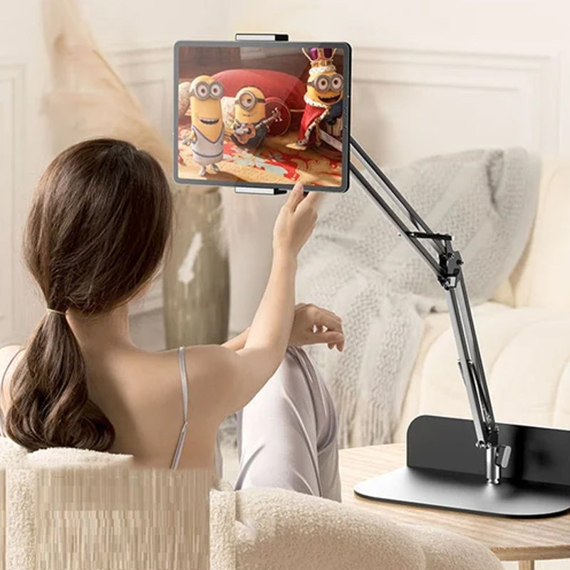Versteckter Telefon-/Tablethalter am Bett