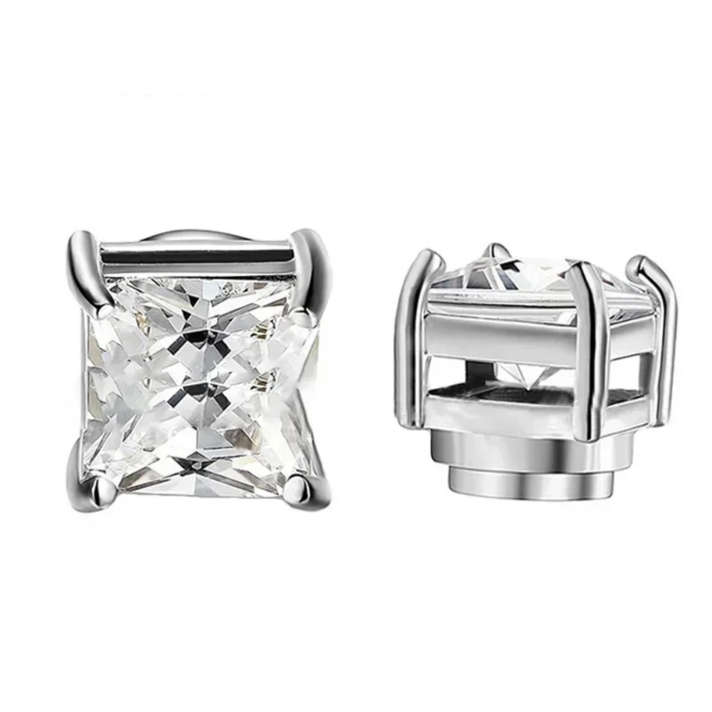 Premium Unisex Magnetische Kristall Design Steckerohrringe