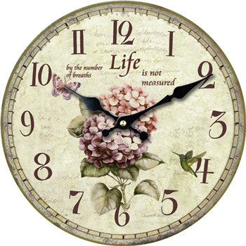 Antike Rosen Wanduhr