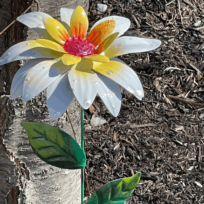 Gartendekoration Metallblumen