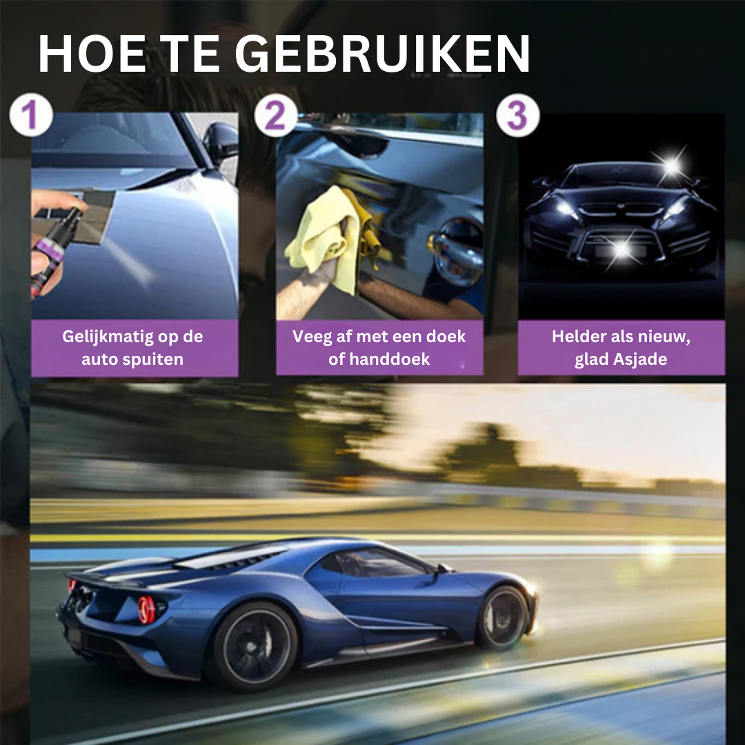 Auto Shine | Leistungsstarker Spray für Schnellen und Langlebigen Schutz von Autos