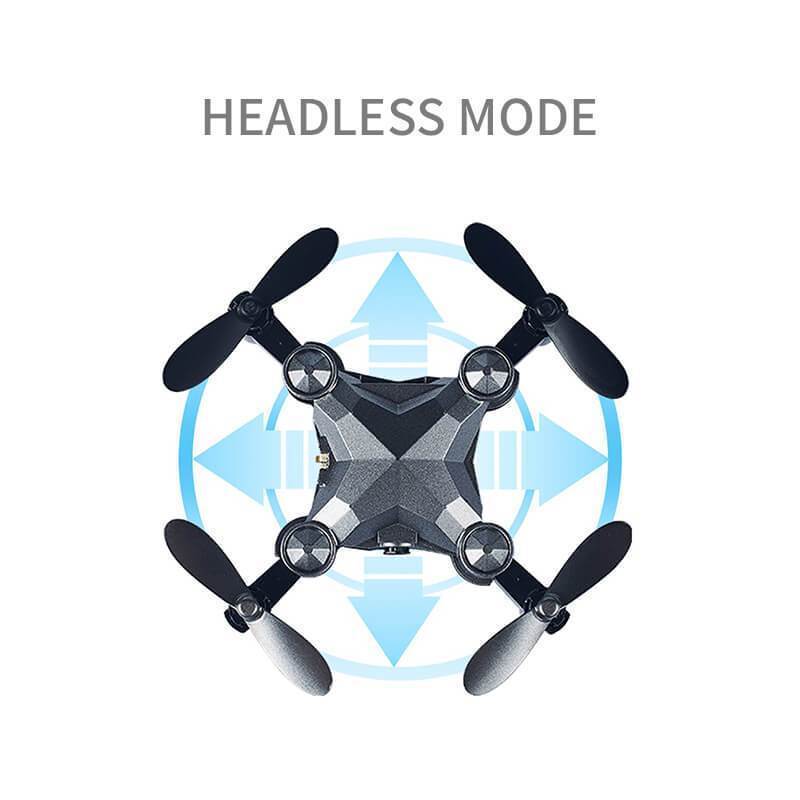 Mini Drone Flugzeug Faltbar Aerial WiFi Uhr Fernbedienung