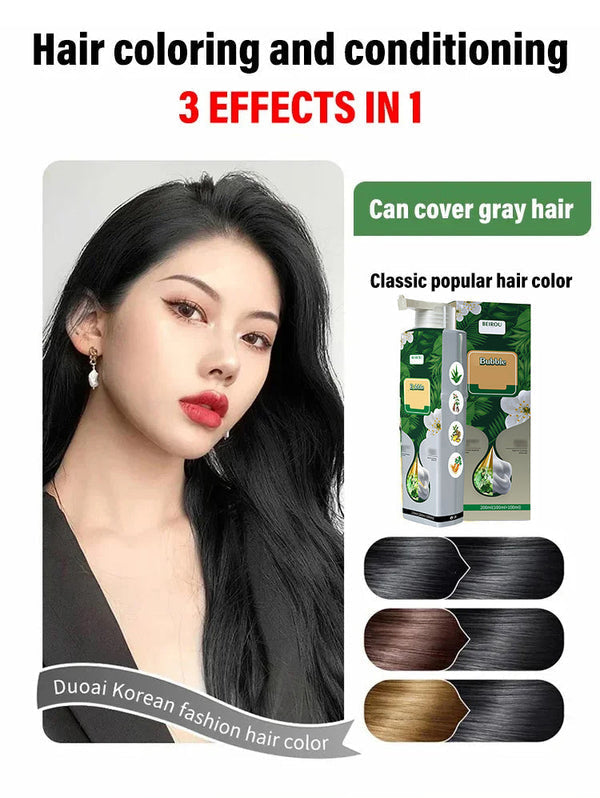 Reine Pflanzenextrakte für graues Haar Bubble Dye